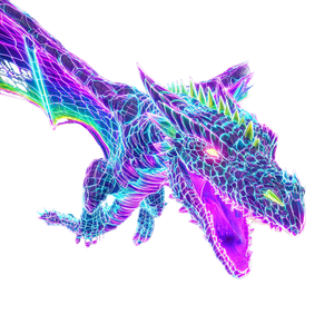 Psychedelic Invisible Dragon Vinyl Car Decal Sticker – Waterproof & UV-Resistant 3.4133333333333336"