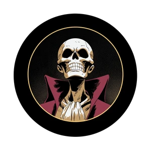 Anime Skull Pog Vinyl Car Decal Sticker – Waterproof & UV-Resistant 3.4133333333333336"