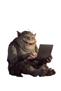 Monstrous Troll Laughing Vinyl Car Decal Sticker – Waterproof & UV-Resistant 4.4