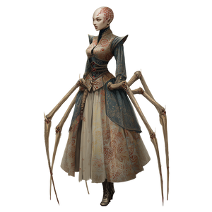 Bald Spider Humanoid Vinyl Car Decal Sticker – Waterproof & UV-Resistant 3.4133333333333336"
