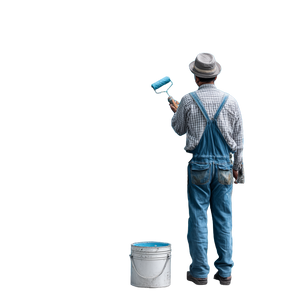 Painting Handyman Vinyl Car Decal Sticker – Waterproof & UV-Resistant 3.4133333333333336"