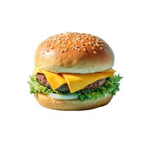 Cheeseburger Product Shot Vinyl Car Decal Sticker – Waterproof & UV-Resistant 6.826666666666667"