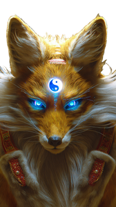 Mythical Nine-Tailed Fox Vinyl Car Decal Sticker – Waterproof & UV-Resistant 9.706666666666667"