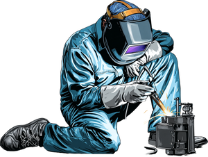 Welder At Work V7 Vinyl Car Decal Sticker – Waterproof & UV-Resistant 6.1866666666666665"