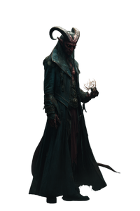 Tiefling Warlock Wizard Vinyl Car Decal Sticker – Waterproof & UV-Resistant 8.96"