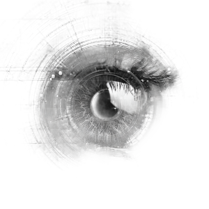 Futuristic Biometric Eye Vinyl Car Decal Sticker – Waterproof & UV-Resistant 3.4133333333333336"