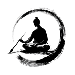 Meditative Drawing Vinyl Car Decal Sticker – Waterproof & UV-Resistant 6.826666666666667"