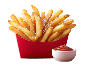 Golden Fries Close-Up Vinyl Car Decal Sticker – Waterproof & UV-Resistant 6.1866666666666665"