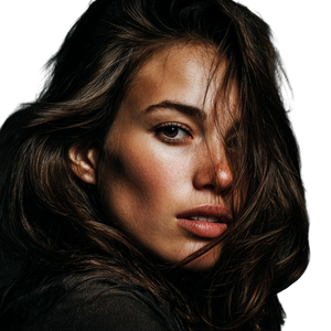 Beautiful Brown-Haired Woman V3 Vinyl Car Decal Sticker – Waterproof & UV-Resistant 3.4133333333333336"