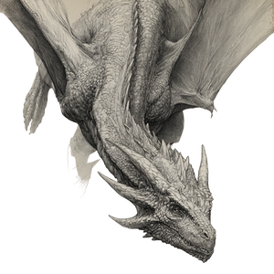 Flying Dragon Sketch V3 Vinyl Car Decal Sticker – Waterproof & UV-Resistant 6.826666666666667"