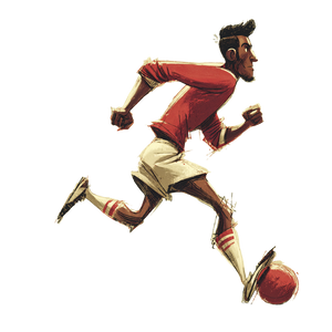 Football Player Running V3 Vinyl Car Decal Sticker – Waterproof & UV-Resistant 3.4133333333333336"