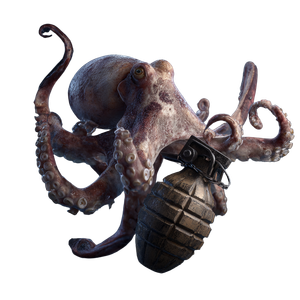 Grenade Octopus Vinyl Car Decal Sticker – Waterproof & UV-Resistant 3.4133333333333336"