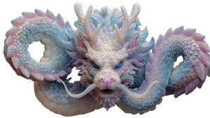 Majestic Chinese Dragon V24 Vinyl Car Decal Sticker – Waterproof & UV-Resistant 2.72"