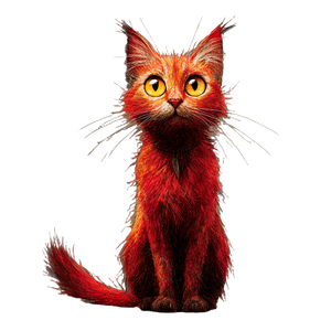 Red Cat V8 Vinyl Car Decal Sticker – Waterproof & UV-Resistant 6.826666666666667"