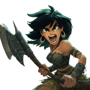 Manic Barbarian Vinyl Car Decal Sticker – Waterproof & UV-Resistant 3.4133333333333336"