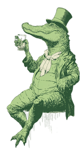 Tophat Alligator Vinyl Car Decal Sticker – Waterproof & UV-Resistant 9.706666666666667" Tophat Alligator Vinyl Car Decal Sticker – Waterproof & UV-Resistant 9.706666666666667"