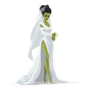 Bride Of Frankenstein V7 Vinyl Car Decal Sticker – Waterproof & UV-Resistant 6.826666666666667"