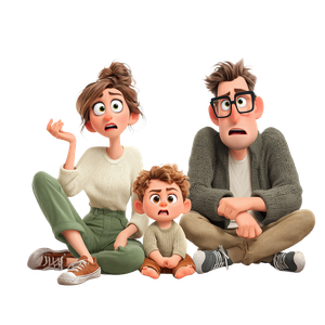 Frustrated Pixar Family V2 Vinyl Car Decal Sticker – Waterproof & UV-Resistant 6.826666666666667"