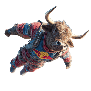 Flying Bull Stunt Vinyl Car Decal Sticker – Waterproof & UV-Resistant 6.826666666666667"