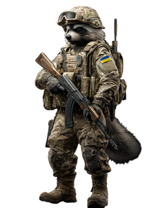 Raccoon Soldier Vinyl Car Decal Sticker – Waterproof & UV-Resistant 8.213333333333333" Raccoon Soldier Vinyl Car Decal Sticker – Waterproof & UV-Resistant 8.213333333333333"
