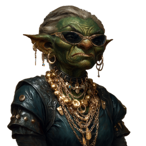Goblin Woman Portrait V2 Vinyl Car Decal Sticker – Waterproof & UV-Resistant 3.4133333333333336"