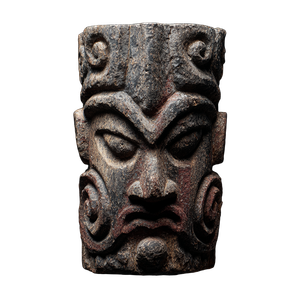 Hawaiian Warrior Totem Vinyl Car Decal Sticker – Waterproof & UV-Resistant 3.4133333333333336"
