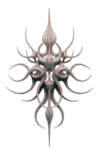 Biomechanical Vines V3 Vinyl Car Decal Sticker – Waterproof & UV-Resistant 8.96"