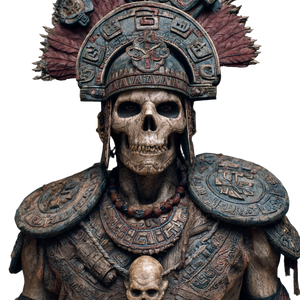 Tribal Undead Warrior Vinyl Car Decal Sticker – Waterproof & UV-Resistant 3.4133333333333336"