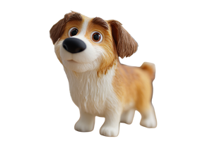 Pixar-Style Dog Figurine Vinyl Car Decal Sticker – Waterproof & UV-Resistant 5.97333333333333