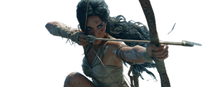 Cavewoman Archer Vinyl Car Decal Sticker – Waterproof & UV-Resistant 2.3466666666666667"