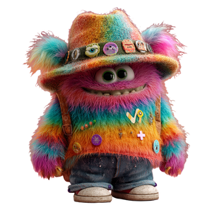 Colorful Furry Monster Vinyl Car Decal Sticker – Waterproof & UV-Resistant 3.4133333333333336" Colorful Furry Monster Vinyl Car Decal Sticker – Waterproof & UV-Resistant 3.4133333333333336"