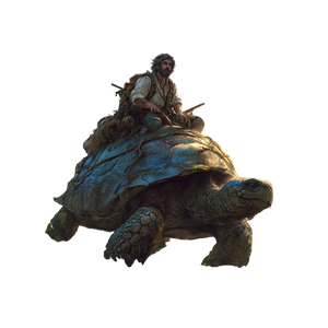 Giant Turtle Journey Vinyl Car Decal Sticker – Waterproof & UV-Resistant 3.4133333333333336"