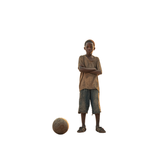 Haitian Boy Standoff Vinyl Car Decal Sticker – Waterproof & UV-Resistant 3.4133333333333336"