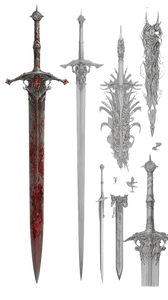 Elden Ring Sword Vinyl Car Decal Sticker – Waterproof & UV-Resistant 4.8533333333333335"