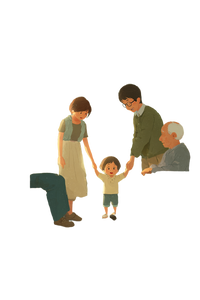 Subway Compassion Scene Vinyl Car Decal Sticker – Waterproof & UV-Resistant 8.96"
