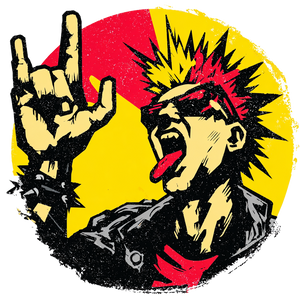 Punk Rocker Logo Vinyl Car Decal Sticker – Waterproof & UV-Resistant 3.4133333333333336" Punk Rocker Logo Vinyl Car Decal Sticker – Waterproof & UV-Resistant 3.4133333333333336"