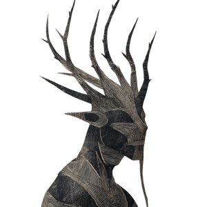 Misty Tribal Figure Vinyl Car Decal Sticker – Waterproof & UV-Resistant 3.4133333333333336"