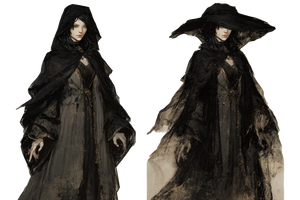 Gothic Cleric Duo Vinyl Car Decal Sticker – Waterproof & UV-Resistant 2.986666666666667"