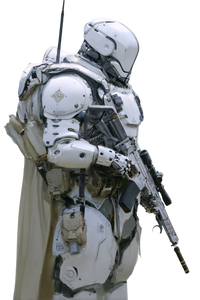 Sci-Fi Knight V4 Vinyl Car Decal Sticker – Waterproof & UV-Resistant 4.4
