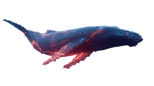 Magical Air Whale Vinyl Car Decal Sticker – Waterproof & UV-Resistant 5.4