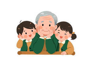 Cartoon Family Slide Vinyl Car Decal Sticker – Waterproof & UV-Resistant 2.986666666666667"