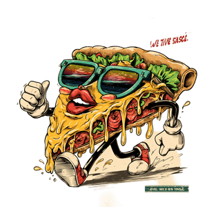 Taco Pie Character Vinyl Car Decal Sticker – Waterproof & UV-Resistant 3.4133333333333336"