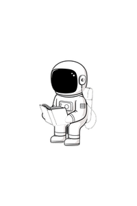 Cozy Space Explorer Vinyl Car Decal Sticker – Waterproof & UV-Resistant 8.96"