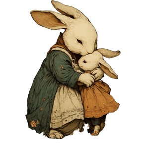 Mummy Rabbit Love V2 Vinyl Car Decal Sticker – Waterproof & UV-Resistant 6.826666666666667" Mummy Rabbit Love V2 Vinyl Car Decal Sticker – Waterproof & UV-Resistant 6.826666666666667"