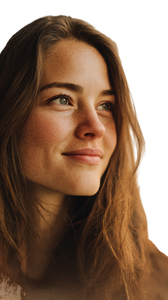 Thoughtful Woman Portrait V7 Vinyl Car Decal Sticker – Waterproof & UV-Resistant 4.8533333333333335"