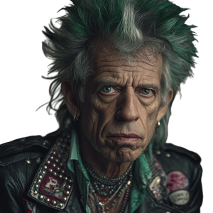 Punk Rock Jagger Vinyl Car Decal Sticker – Waterproof & UV-Resistant 3.4133333333333336"