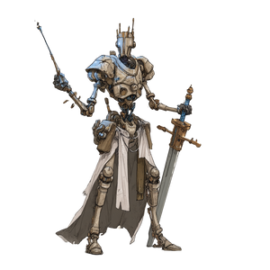 Robot War Wizard Vinyl Car Decal Sticker – Waterproof & UV-Resistant 3.4133333333333336"