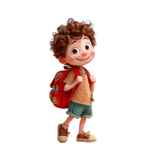 Happy Curly Boy V5 Vinyl Car Decal Sticker – Waterproof & UV-Resistant 3.4133333333333336"