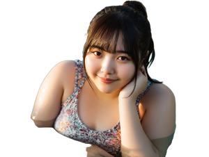 Chubby Japanese Girl Vinyl Car Decal Sticker – Waterproof & UV-Resistant 6.1866666666666665"