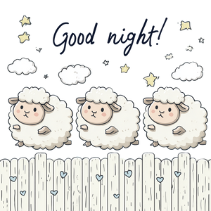 Jumping Sheep Illustration Vinyl Car Decal Sticker – Waterproof & UV-Resistant 3.4133333333333336"